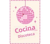 Pink Disco Ball Dancefloor Disco Party Fashion Poster Prints Retro Wall Art Picture Canvas Painting for Club Bar Room Home Decor