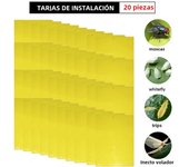 200-20pc Double Sided Sticky Traps Fruit Fly Trap Board Multiple Flying Insect Catching Bugs Plants Pest Catcher Garden Supplies