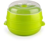 Vaporera doble para microondas fresh innovagoods