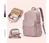 PORCHEDDU Bolsos,1PC Mochila de Nailon para Mujeres, Mochila de viaje casual para Commuters with varios bolsos, Ajuste para portátil de 15,6 pulgadas, Exterior de Nailon duradero, Corretas de Hombre, Bolsos traseros