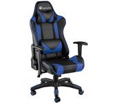 Tectake - Silla de oficina Twink | Silla de oficina moderna y de diseño ergonómico | Mayor sujeción gracias a su forma ergonómica con los laterales acolchados | Reposacabezas y cojín lumbar extraíbles