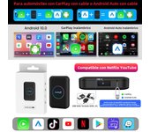 New Carlinkit Android Auto Wireless Adapter Led Smart Tv Box Car Player Android Auto 32GB For Toyota Mazda Peugeot Audi Mercedes