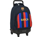 SAFTA - F.C.BARCELONA Mochila con Carro Incorporado Diseño Único y Licencia Oficial - Mochila hombreras y espalda acolchada - Mochila Extraible se puede lavar - Mochila carro incorporado diseño único  - Mochila Espalda Ergonómica y Hombreras Acolchadas