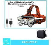 5 LED USB Rechargeable Headlamp 18650 Built in Battery Headlight Portable Head Flashlight Working Light Fishing Camping Lantern