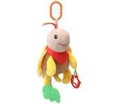 Lindo mordedor calmante muñeco cachorro conejo colorido cascabeles juguete de peluche con sonajero juguete de papel para bebé