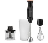 Batidora de mano TAURUS Bapi 1200 Rocket Plus , 1200W, Pica hielo, Cuchillas de acero inoxidable, 20 velocidades, Turbo, libre BPA, Negro-