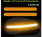 2pcs/set Car Reflective Safety Strip Stickers Car Rearview Mirror Reflective Sticker Reflective Warning Safety Tape