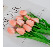 5pcs 1 Bouquet Orange Tulip Flower Artificial Tulip Bouquet Fake Flower for Home Garden Wedding Decor