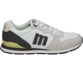 MTNG | Zapatillas Casual Mustang Joggo Classic para Hombre – Deportivas en Color Blanco con Detalles en Negro y Verde – Sneakers con Cordones – Estilo Casual – Cómodas y Versátiles – Modelo 84467
