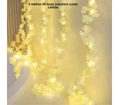 Artificial Pink Cherry Blossom Vine Lights Romantic Sakura LED Lamp String for Wedding Garden Arches Curtains Room Outdoor Decor