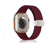 Magnetic Silicone Strap For Apple watch band 44mm 45mm 49mm 40mm 41mm 42mm 38mm correa Bracelet iWatch Series 7 8 se 6 9 ultra 2