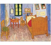 Panel decorativo del museo, listo para colgar. VAN GOGH-La Habitación, 1888 - Cm 80x60