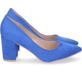 Davinia Shoes Zapato de Tacon para Mujer, Comodo, Estilo Salon, con Punta Fina, Primavera Verano 2023 Shoes&Blues.es TY205-Azul