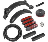 Upgrade Front Rear Mudguard Set for Xiaomi M365 1S Pro Pro2 E-Scooter Fender Guard Non-slip Silicone Handle Protective Case