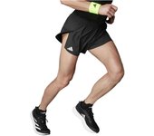 Pantalon Corto Adidas Adizero E Split para hombre en color negro