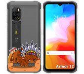 Funda Silicona Transparente para Ulefone Armor 12 5G diseño Bufalo Dibujos
