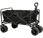 Carro Plegable para Jardín, Carro Transporte con Rueda Grande, Carrito Playa con Asa Telescópica, Carretilla Jardín con Lona Extraíble 7in, Carro Camping Multiuso con Bolsa Transporte,  Carrito Multiusos Ideal Playa, Compra, Jardín o Camping