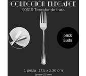 Maxia Market - Cubiertos accesorios para cocina, cuchillo para carne, fruta, de mesa, pescado, cuchara de postre, sopa, tenedor, espatula para tarta, acero inoxidable INOX - Colección ELEGANCE