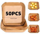 50/100/300pcs Air-Fryer Paper Liners Paper Non-Stick Parchment Paper Baking Disposable Paper Airfryer Baking Paper kitchenware