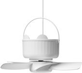 Portable Ceiling Fan Remote Control Timing 3 Gears Fans USB Rechargeable Mini Energy Efficient Silent Fan for Home Outdoor
