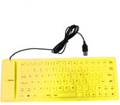 Portable Mini Keyboard 85 Keys Flexible Waterproof Soft Silicone Gaming Keyboard Laptop Foldable Wired USB Keyboard for MacBook