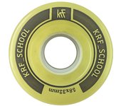 Pack 2 Ruedas Patines Quad Krf Amarillo Transparente