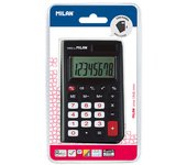 MILAN BLISTER CALCULADORA NEGRA 8 DIGITOS CON FUNDA BLISTER 2x9x16 Cms.