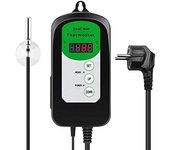 Controlador de termostato digital con tapete térmico para germinación de semillas, reptiles y elaboración de cerveza, de 68 a 108 ℉