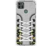 Tumundosmartphone Funda Silicona Antigolpes para Motorola Moto G9 Power diseño Zapatillas 08 Dibujos