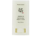 Beauty of Joseon Matte Sun Stick SPF 50+ PA++++ | Protector Solar en Stick con Artemisia y Camelia | Acabado Mate, Sin Brillos, Ideal para Piel Grasa y Mixta | 18g