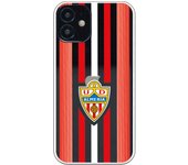 Funda original compatible con iPhone 12 Mini - UD Almería rayas rojas y blancas clear