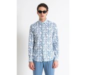 CAMISA ANTONY MORATO M/L NAPOLI SLIM FIT COTONE DUSTY BLUE