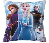 Frozen Elsa Princess Anna Pillowcase Fabric Cushion Cover Gift Snow Queen Throw Pillow Case Cover Home Wholesale 40cm