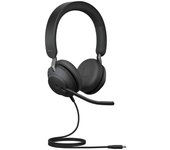 Auriculares estéreo Jabra Evolve2 40 MS en la oreja con cable, USB