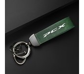 High-Grade leather Motorcycle Keychain Holder Keyring for HONDA PCX125 PCX 125 PCX150 PCX 150 Accessories