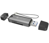 LECTOR DE TARJETAS NATEC SCARAB 3 USB 3.1 GEN 1 USB-A + USB-C SD/MICRO SD