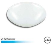 Lámpara LED de Techo Elbat - Potencia 24W - Lúmenes 2400 - Luz Fría 6500K - Diámetro 35cm - Ángulo 180º - 30.000 Horas - Color Blanco
