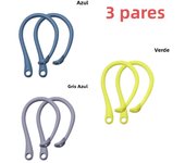 1 Pair Silicone Anti-lost Ear Hook for Apple AirPods 1 2 3 Pro Sports Anti-drop Ear Hook Wireless Earphone Ear Hook White Black