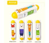 3D Wooden Jigsaw Puzzle Rotating Puzzle Building Blocks Kid Early Education Toy Animal Colour Shape Cognition Toys