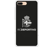 Funda original compatible con iPhone 7 Plus | RC Deportivo Escudo Monocromo | TPU MATE