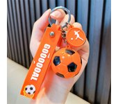 Football Keychain For Fan PVC Soft Glue Soccer Pendant Keychain Accessories Bag Decoration Qatar Cup Souvenirs Key Chain Gifts