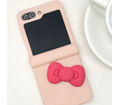 Fashion Candy Color 3D Love Heart Solid Color Case for Samsung Galaxy Z Flip5 4 3 ZFlip5 Zflip4 Zflip3 Portable Back Cover
