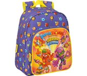 SAFTA - SUPERTHINGS Mochila Infantil Diseño Único y Licencia Oficial Adaptable a Carrito Portamochilas - Mochila Bolsillo lateral portabotellas con Hombreras ergonómicas y acolchadas - Mochila Bolsillo frontal de gran formato - Mochila diseño único
