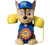 Patrulla Canina - Teléfono Silueta Chase - Función devolución de Llamada - con Ruedas y Cuerda de Arrastre - Producto Oficial - +18 Meses (Deqube 931PAT15006)