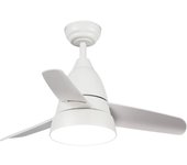 IluminaShop - Ventilador de Techo LED 24W Blanco Motor DC con Mando a Distancia - Protección IP20
