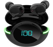 Auriculares Inalámbricos , Control Táctil, Cancelación de Ruido, Diseño para Juegos, Perfectos para Música y Actividades Físicas, Color Negro