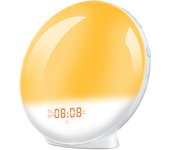 BIT Reloj despertador con simulación de amanecer, Radio FM, luz nocturna, sonidos naturales, ayuda para dormir, sueño pesado para niños