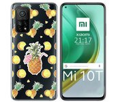Tumundosmartphone Funda Gel Transparente para Xiaomi Mi 10T / 10T Pro diseño Piña Dibujos