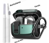 2024 [2-in-1] Armor Case For Samsung Galaxy Buds 3/Galaxy Buds3 Pro Secure Lock Cover buds3 pro cover with Cleaning Kit for men