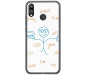 Tumundosmartphone Funda Gel Tpu para Huawei P20 Lite Diseño Informatico Dibujos